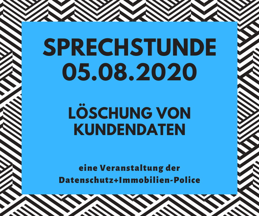 Sprechstunde DAtenschutz+Immobilien-Police