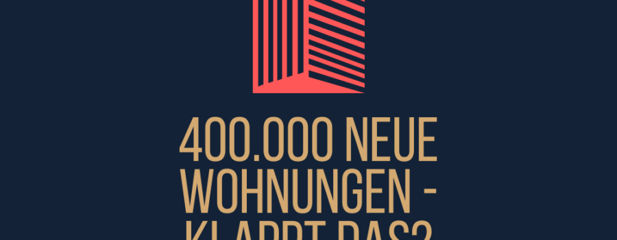 400.000 neue Wohnungen
