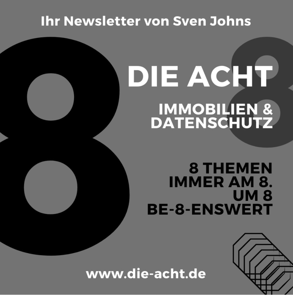 Newsletter Sven Johns DIE ACHT