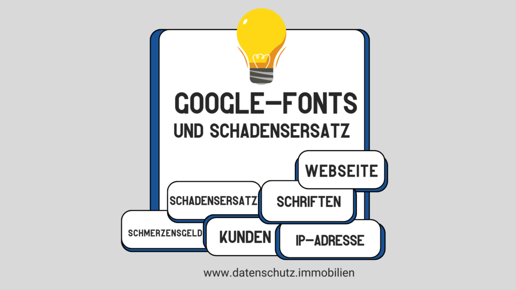 Google-Fonts und Schadensersatz