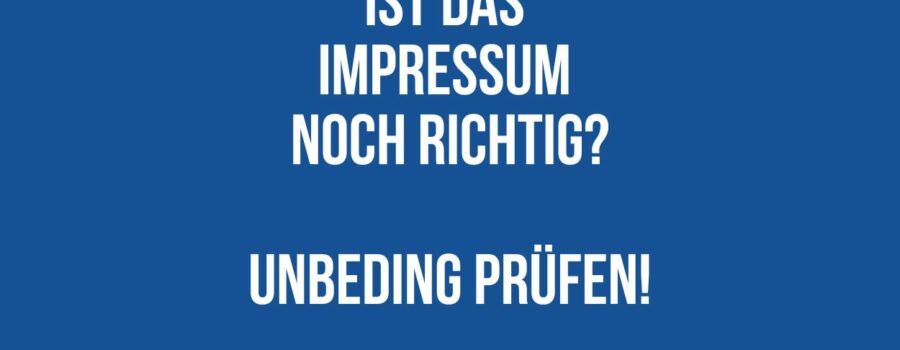 Impressum prüfen