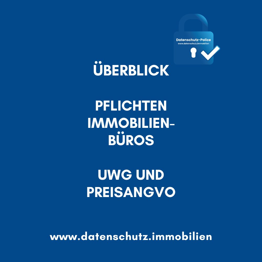 Pflichten Immobilienmakler UWG und PreisAngVO