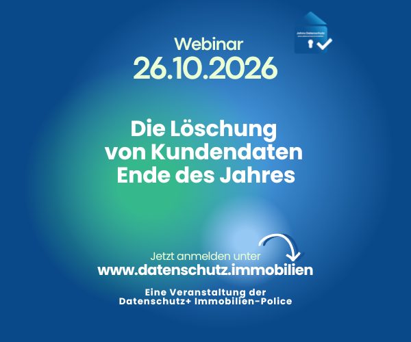 Webinar Löschung von Kundendaten