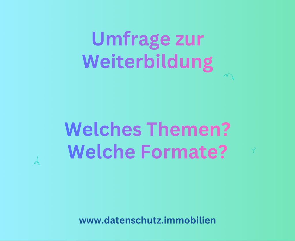 Umfrage Weiterbildung